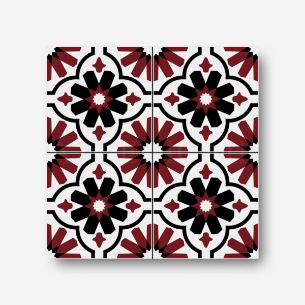 Tribal motif floor tiles iyk102