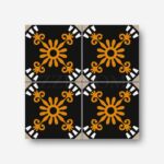 Hot tub area patterned tiles iyk159