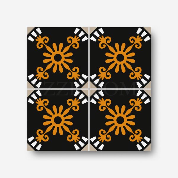 Hot tub area patterned tiles iyk159