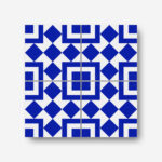 8x8 blue patterned tiles iyk46