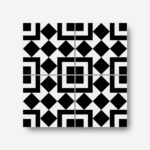 20x20 green motif tiles iyk46 2