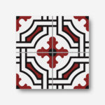 Geometric patterned floor tiles iyk60