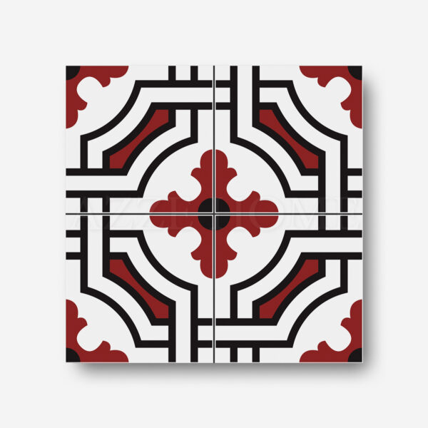 Geometric patterned floor tiles iyk60