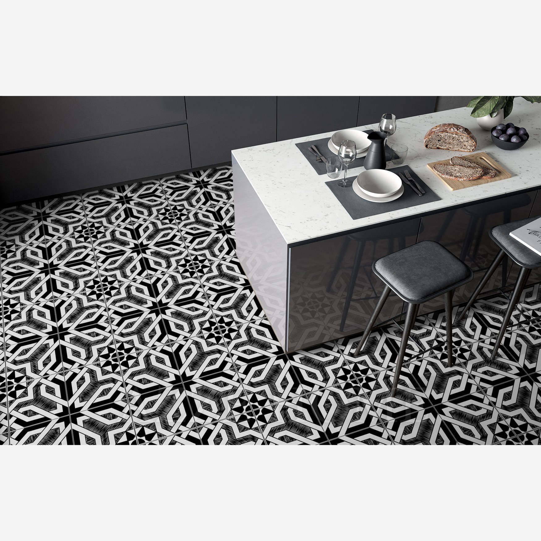 modern pattern tile