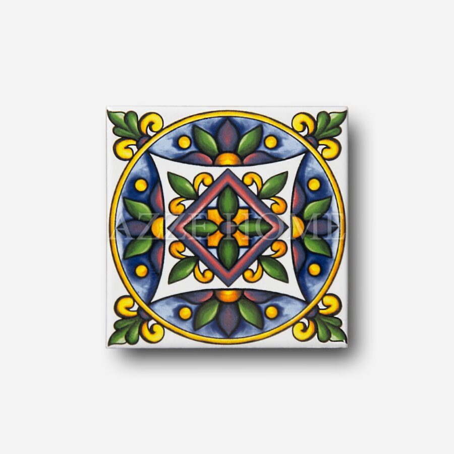 10x10 porcelain tile colorful patterns