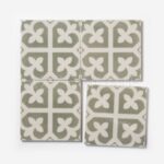 glazed patterned tiles