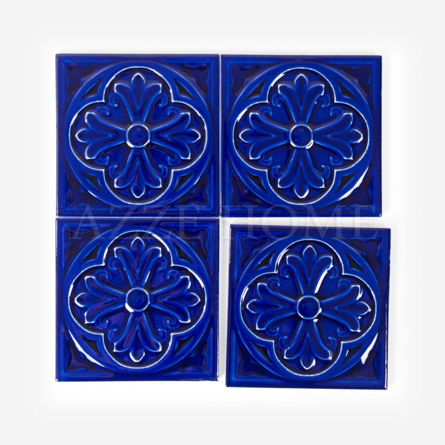 Shaped-glazed-tiles-11x11-lily-model-cobalt-top-porcelain-ceramics-tiles-3d-product-ornament-room-decor-style-mid-century-organic-iconic-mosaic-flooring-vinyl-ideas-clearance-reviews-bethroom