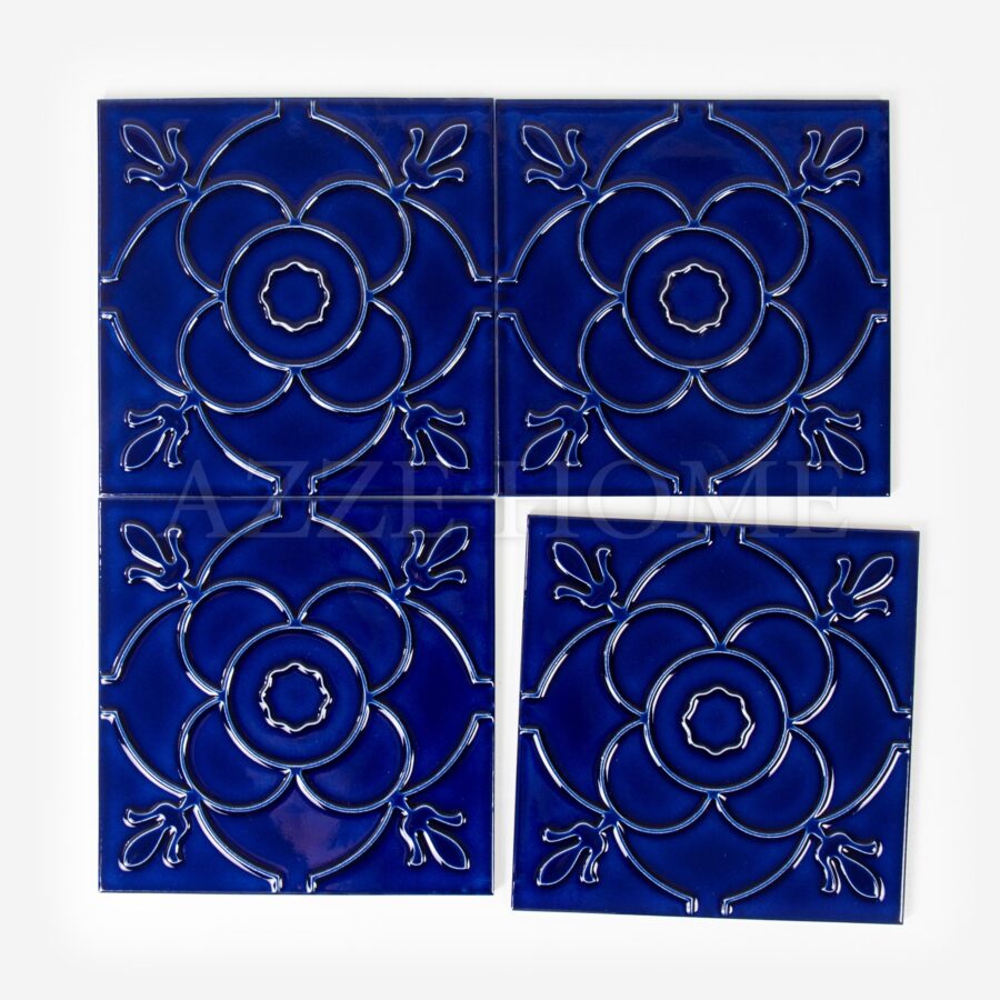 Shaped-glazed-tiles-20x20-flower-model-cobalt-top-porcelain-ceramic-crackle-glossy-tile-best-store-installer-luxury-shop-installer-house-importer-nearme-mosaic-setter-vitrified-wholesale-price