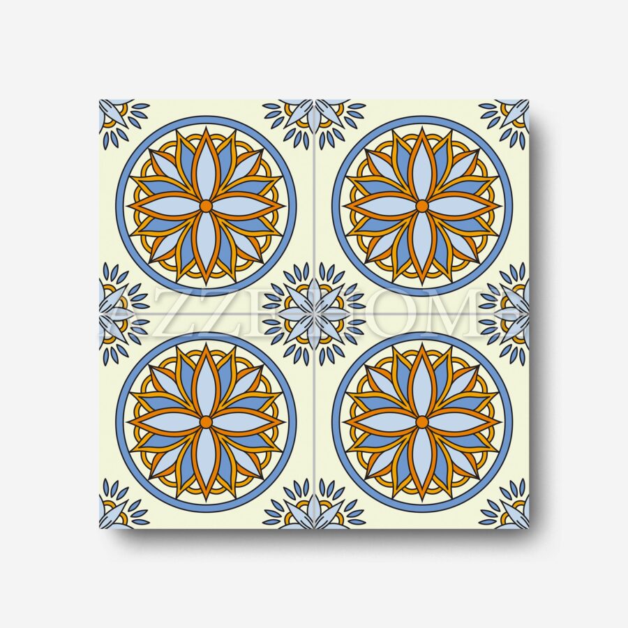 damask tile imk08