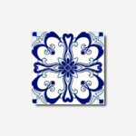 blue white patterns 10x10 tile ics51