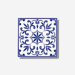 blue white ceramics 10x10 tile ics62
