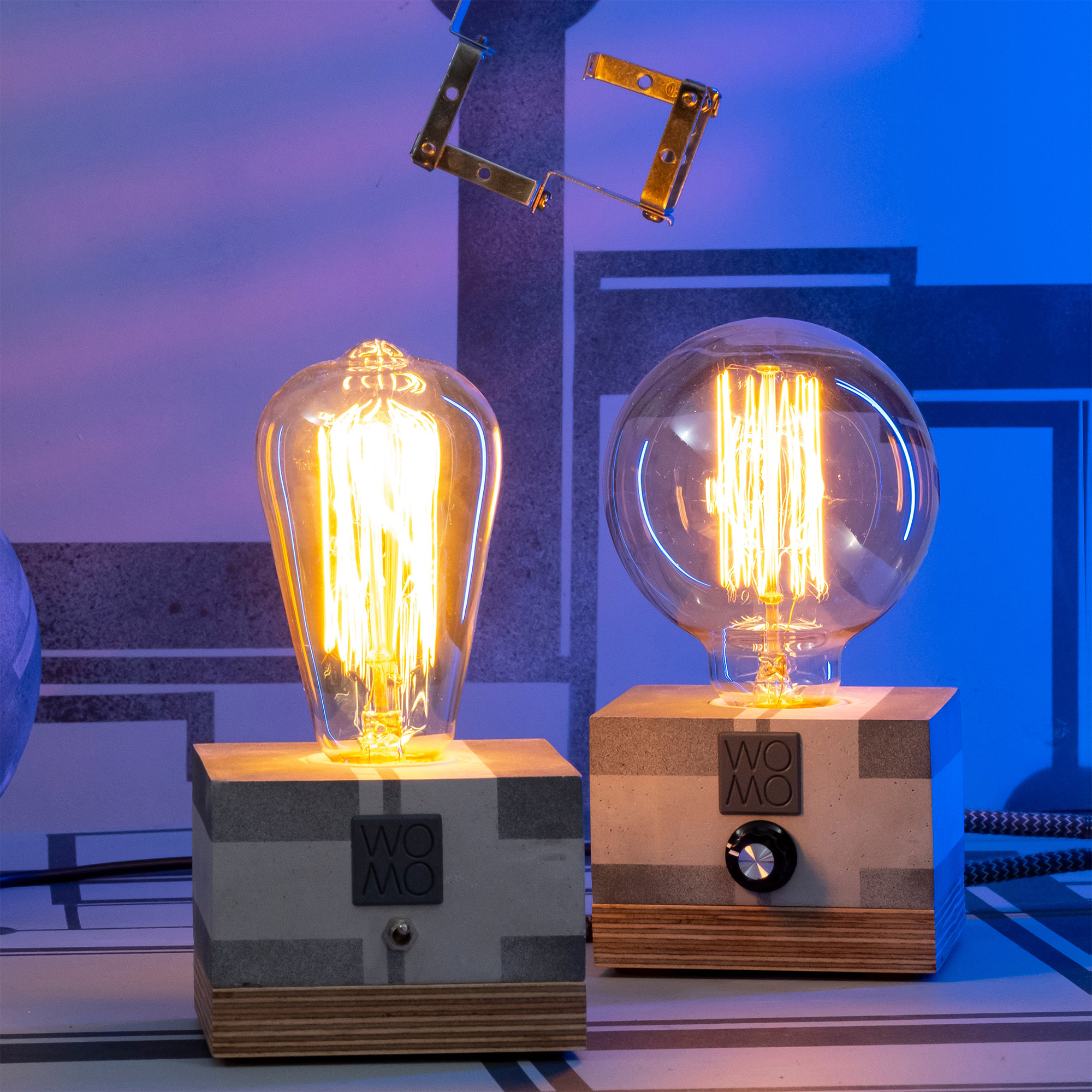 Adjustable - Circuit Antresit Concrete - Table Lamp - Cylinder - Image 3