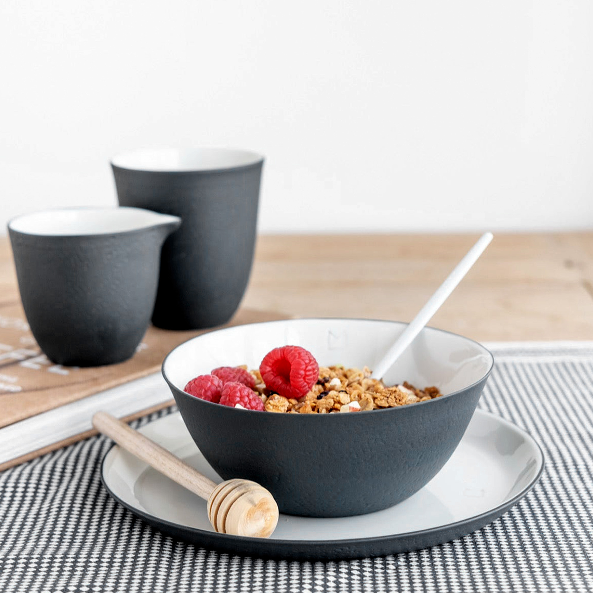 Dark Porcelain Soup Bowl - Image 5