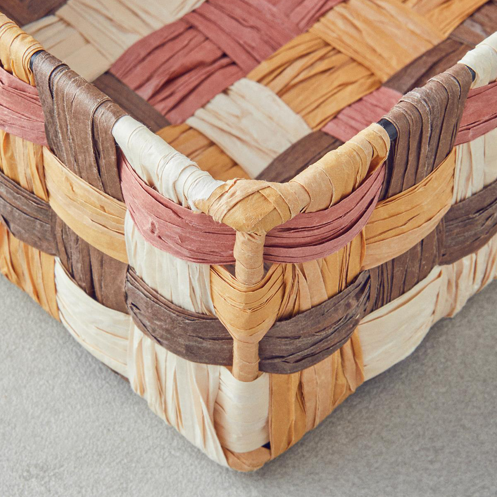 Modern Square - Paper Rope Basket - Image 3